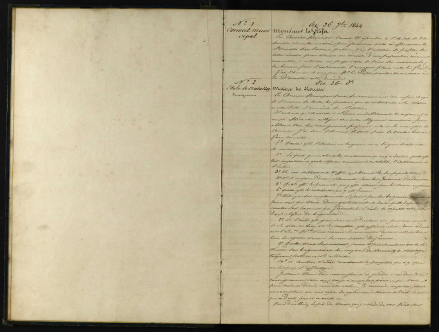 26 septembre 1844-3 juillet 1845