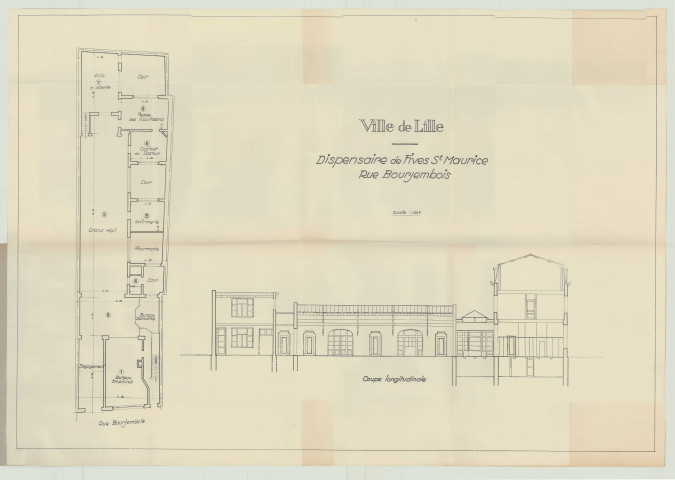 Dispensaire médical de prophylaxie anti-vénérienne (17-17 bis boulevard du Maréchal Vaillant) ; Dispensaire de Fives-Saint-Maurice (Rue Bourjembois (Fives)) ; Forage de Wattignies ; Poste et dépôt de pompes (Rue de Flandre) ; Poste de police (Rue Bernos).