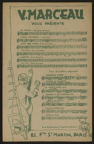 Dans la forêt de Chantilly, paroles R. Leblond, musique V. Marceau