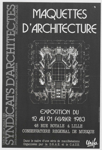 Conservatoire. Exposition "maquette d'architecture".