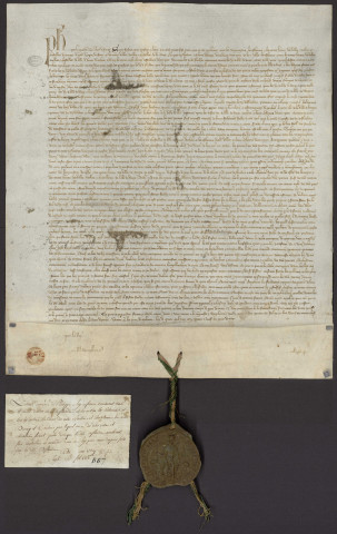 Homologation par Philippe VI de l'accord entre les villes de Flandre et la Châtellenie de Lille pour le paiement de l'amende imposée aux rebelles