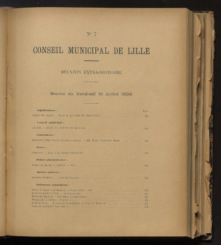 séance du 10 juillet 1896