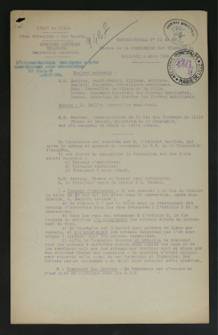 Commission des tramways.