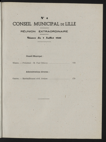 séance du 03 juillet 1940