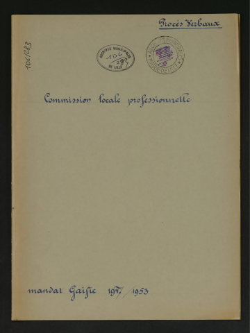 Commission locale professionnelle.