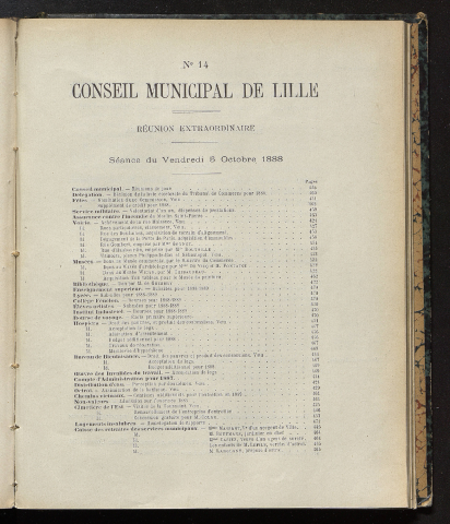 séance du 05 octobre 1888
