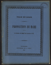 Proposition du maire pour le budget 1945 à 1947.