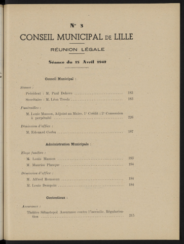 séance du 15 avril 1942