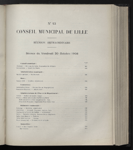 séance du 30 octobre 1908
