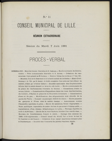 séance du 07 juin 1881