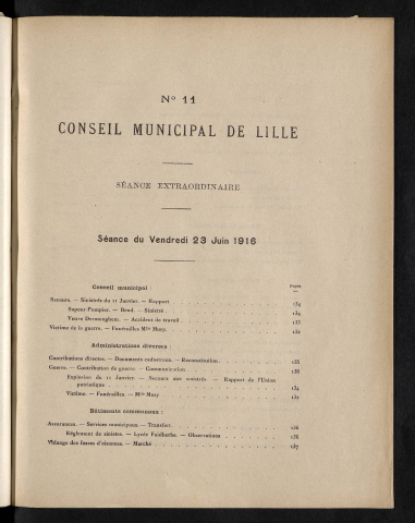 séance du 23 juin 1916