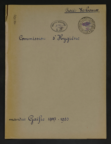 Commission d'hygiène.