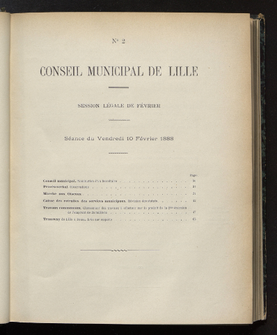séance du 10 février 1888