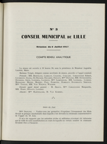 séance du 08 juillet 1957