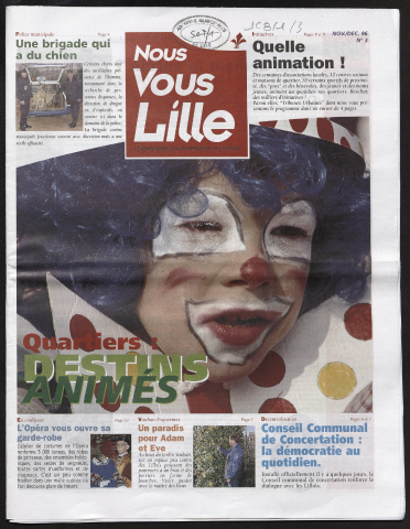 Nous Vous Lille n°3 - Quartiers : destins animés. Quelle animation !