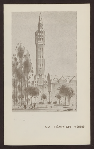 Plaquette éditée lors de l'inauguration du monument Salengro-Delory (15 ex.).