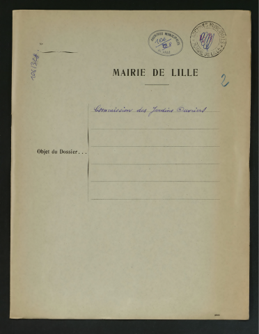 Commission des jardins ouvriers puis commission des jardins familiaux.