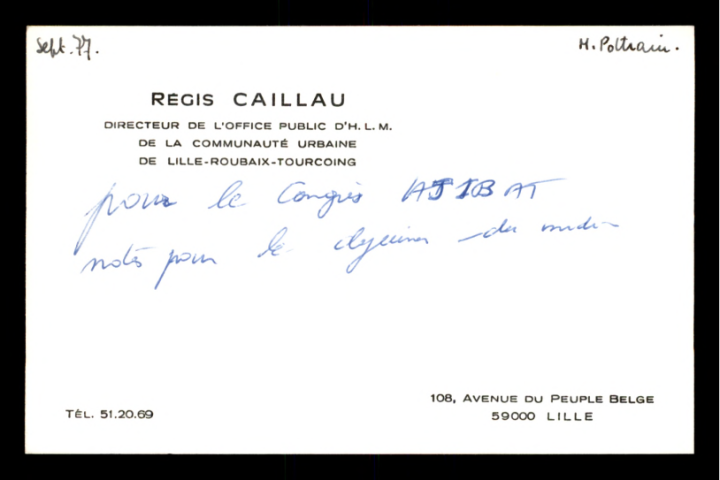 Conférence de presse du 28 janvier 1978 sur la politique du logement dans le Nord-Pas-de-Calais.
