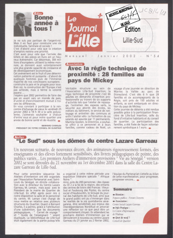 Le Journal de Lille - Editions des mairies de quartiers - n°54