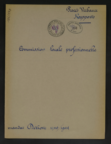 Commission locale professionnelle.