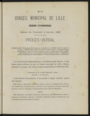 séance du 04 janvier 1878