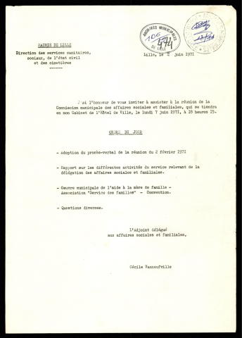 Commission des affaires sociales et familiales.