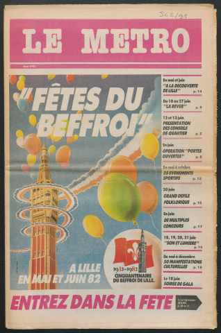 Le Métro .- "Fête du beffroi".