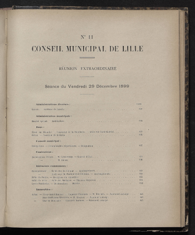 séance du 29 décembre 1899