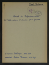Conseil de perfectionnement de l'école pratique d'industrie pour garçons.