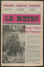 Le Métro .- Bonnes fêtes de fin d'année.
