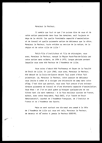 Remise de distinctions à Messieurs Frison, Debeyre, Matrau et Camelot.