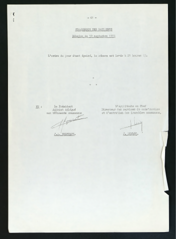 Commission des bâtiments.