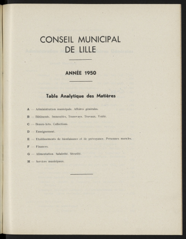 table analytique 1950