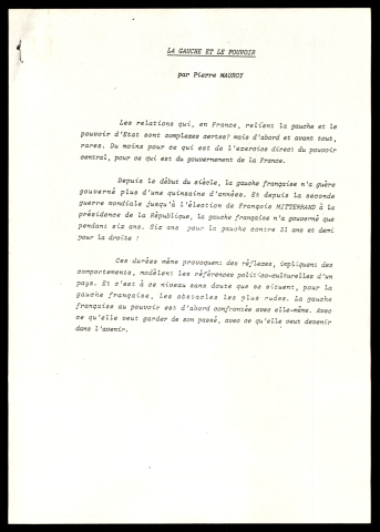 Conférence débat La gauche au pouvoir depuis 1981 en France. (Mons - Belgique)