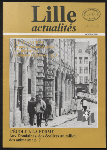 Lille Actualités - Lille ancien ; L'école à la ferme