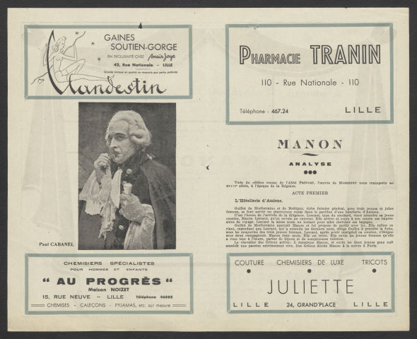 Manon, 29/01, 12-13/02, 15/05/1947.