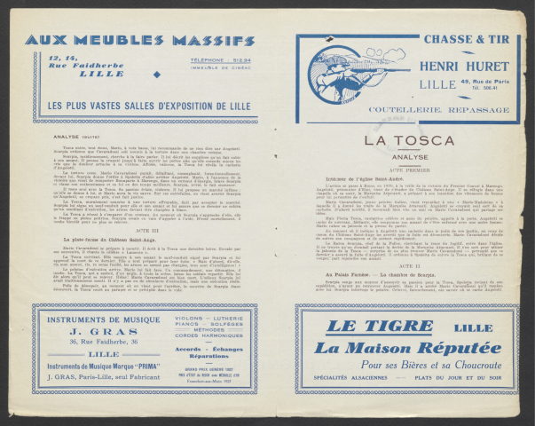 La Tosca, 16/12/1937 et 24/03/1938.