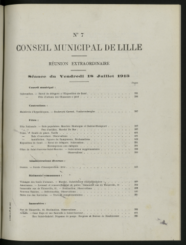 séance du 18 juillet 1913