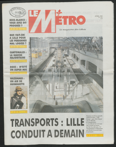 Le Métro .- Transports : Lille conduit à demain.