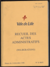 Délibérations, séance du 14 décembre 1998.