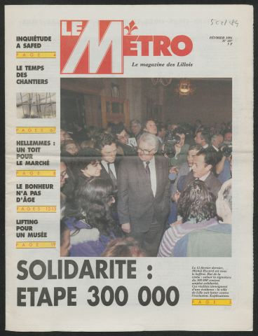 Le Métro .- Solidarité : étape 300.000.