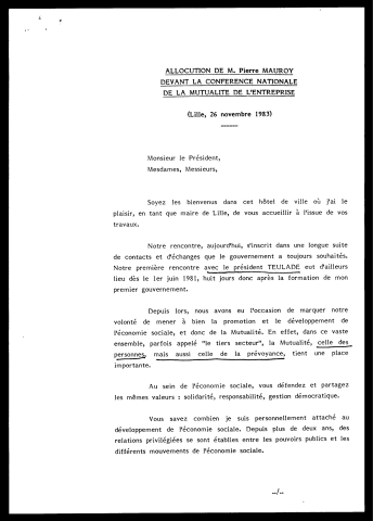 Conférence nationale de la mutualité de l'entreprise.