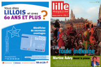 Lille magazine N°37 (octobre). - Lille en foule indienne ; Martine Aubry devant la presse.