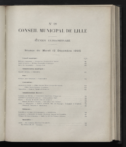 séance du 12 décembre 1905