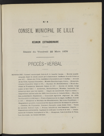 séance du 22 mars 1878