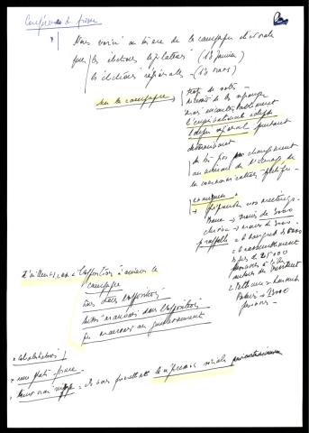 Conférence de presse régionale. (Lille)