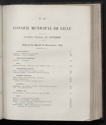 séance du 15 novembre 1910