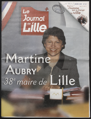 Le Journal de Lille n°51 - Martine Aubry, 38e maire de Lille. Supplément : Pierre Mauroy, l'homme qui a changé la ville