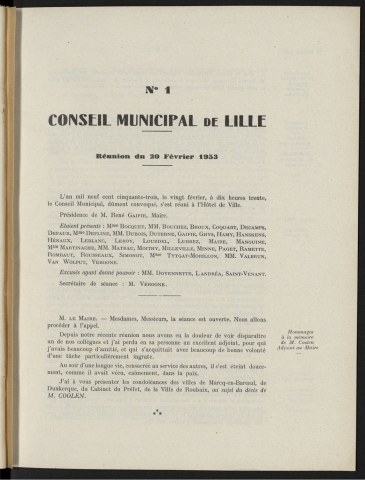 séance du 20 février 1953