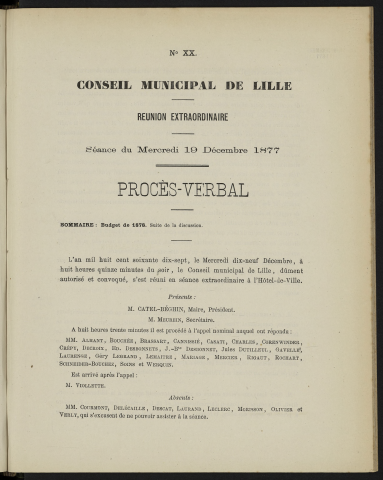 séance du 15 décembre 1877